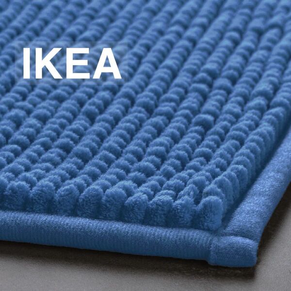 【新品/未使用】IKEA イケア バスマット(トフトボー TOFTBO)ブライトブルー