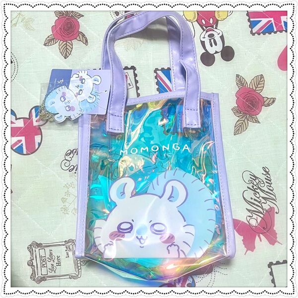 ちいかわ しまむら オーロラミニトートバッグ モモンガ