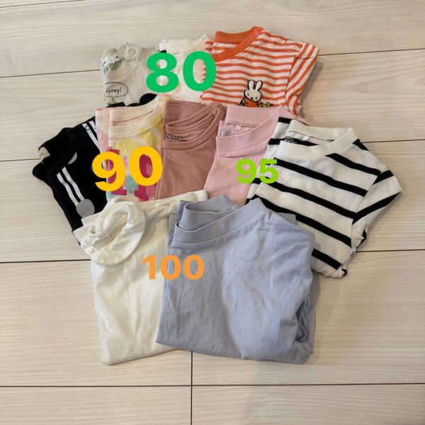 キッズ Tシャツ 半袖 80~100cm 10着 GAP ユニクロ プティマイン 西松屋 SLAPSLIP アカチャンホンポ