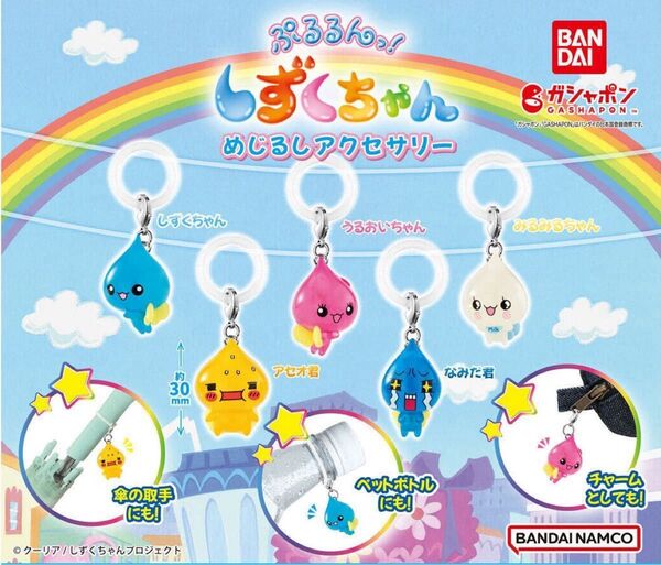 しずくちゃん めじるしアクセサリー ガチャ 4点セット