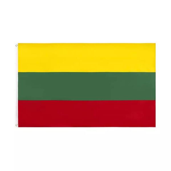 リトアニア国旗 フラッグ 応援 送料無料150cm x 90cm flag サッカー インテリア Jリーグ