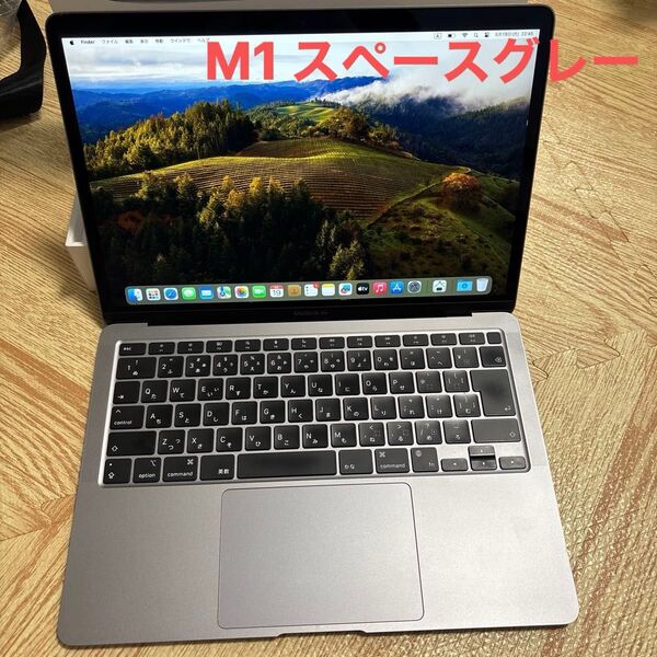 美品 Apple MacBook Air 2020 MGN63J/A ノートPC M1 8C CPU 8GB SSD 256GB