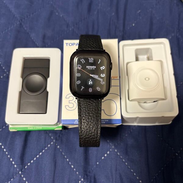 美品 8000円相当 豪華付属 Apple Watch Hermes Series 5 GPS+Cellularモデル 40mm