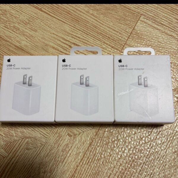 3個セット 新品未使用 箱付き アップル 純正 Apple USB-C 電源 アダプタ USB-C電源アダプタ A2305