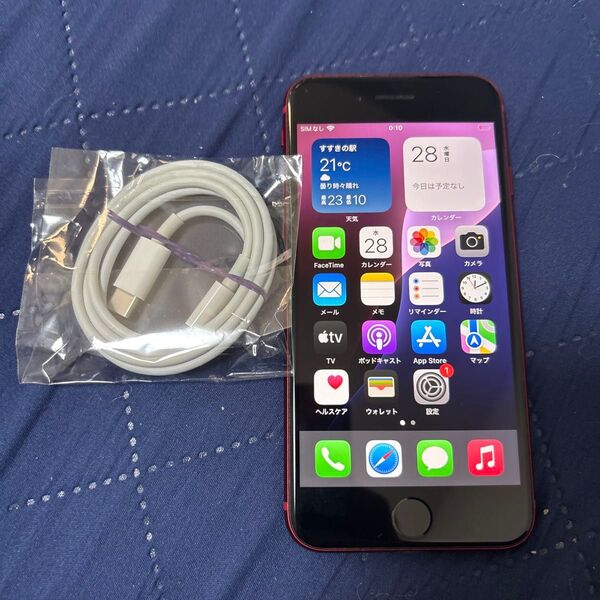 Simロック解除済み iPhone SE 第3世代64 GB Red アクティベーションロック解除済 Apple SE3