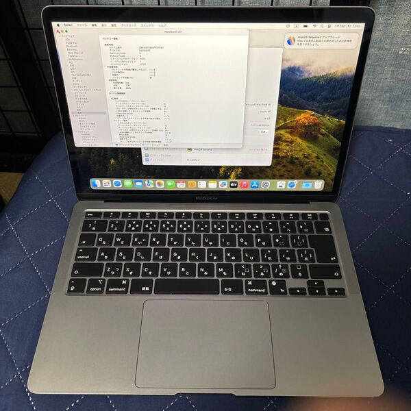 Apple MacBook Air M1 2020 ノートPC 13.3型 8GB SSD 256GB スペースグレー 216回