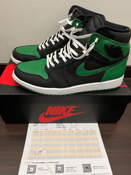 Nike Air Jordan 1 Retro High OG Black/Pine Green エアジョーダン 28cm