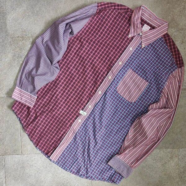 【BrooksBrothers】未使用品 B.D切替デザインシャツ