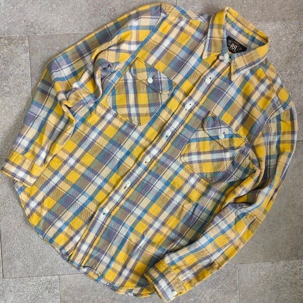 【RRL】ダブルアールエル ヴィンテージ デザインチェックネルシャツ