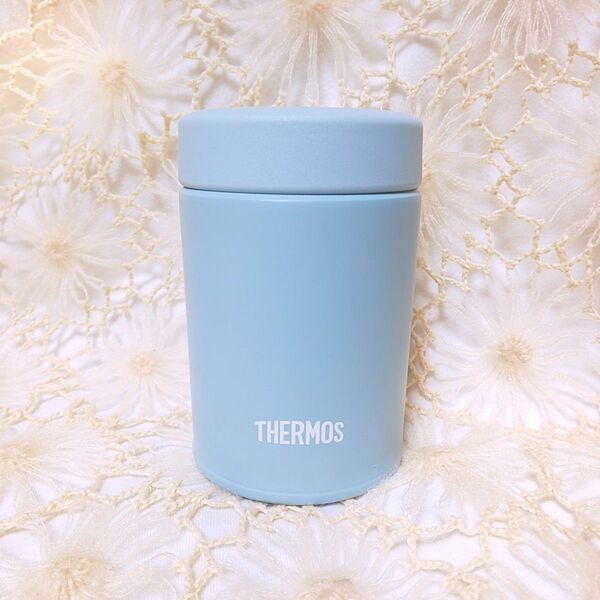 THERMOS 真空断熱スープジャー 200ml ライトブルー サーモス 水筒 保冷 保温 インスタント系にちょうどの量です