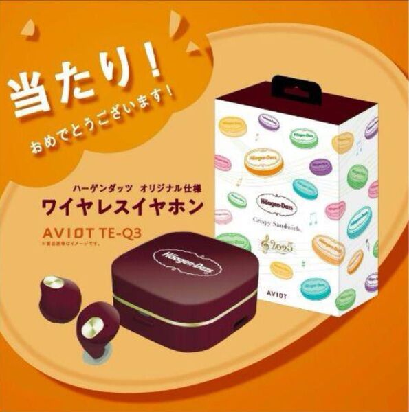 ハーゲンダッツ AVIOT TE-Q3 ワイヤレスイヤホン