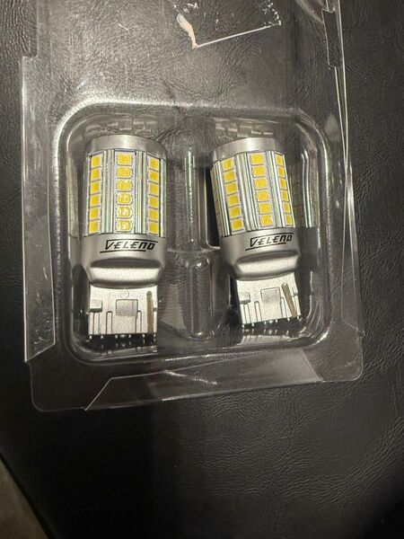 ★ 爆光 Veleno ホワイト T20 LED バルブ 9400lm 2個 バックランプ ★