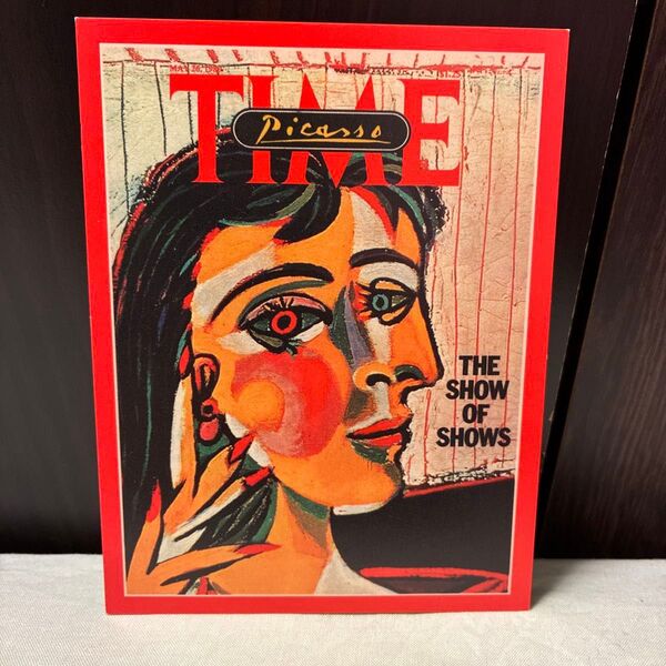 TIME ピカソ Picasso AD CARD ポストカード 非売品 ノベルティ フリーカード 絵葉書 コレクション