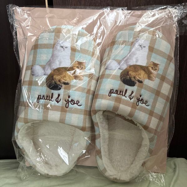 ポール&ジョー paul&joe 猫 ネコ オリジナル ホームシューズ ルームシューズ スリッパ ノベルティ 非売品