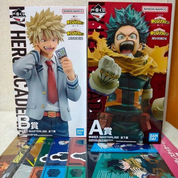 A B 爆豪 デク 一番くじ ヒロアカ フィギュア 紡ぐ力 ステッカー 僕のヒーローアカデミア