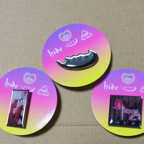 hide ピンバッジ 3種 ガチャ