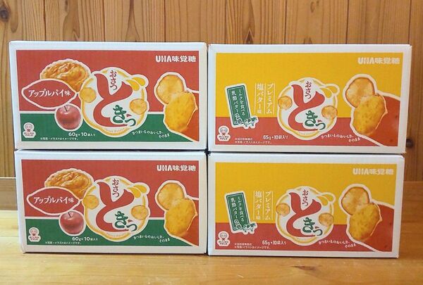 UHA味覚糖 おさつどきっ プレミアム塩バター味 アップルパイ味 計40セット