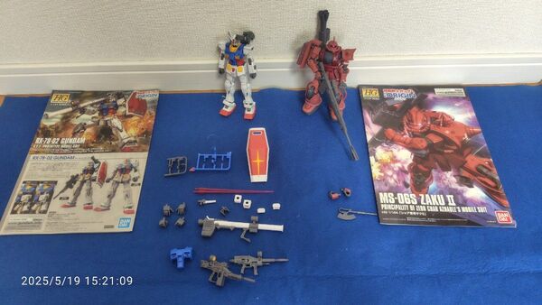 バンダイ HG ガンプラ オリジンVer. ガンダム シャア専用ザク セット
