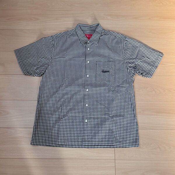 極美品 Supreme Gingham S/S Shirt "Black"シュプリーム ギンガム エスエス シャツ "ブラック"