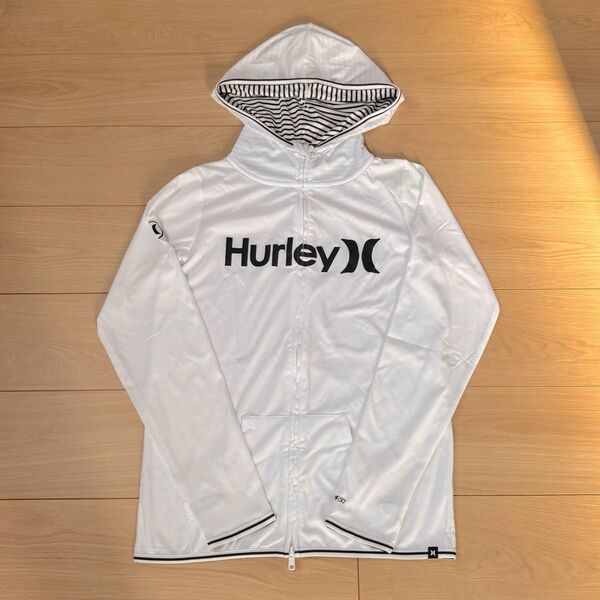 極美品 Hurley ハーレー ラッシュガード パーカー ジャケット ホワイト