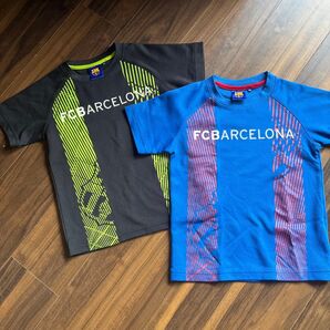 サイズ130 - FCバルセロナ トレーニングシャツ 2枚セット