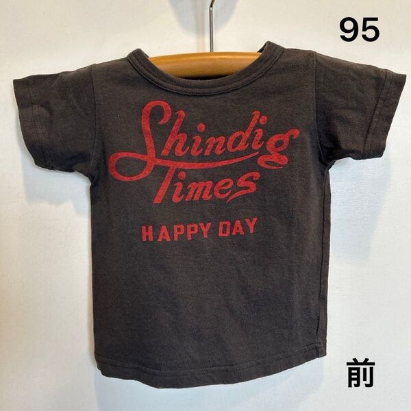 Tシャツ バックプリント 半袖 グレー 95 キッズ