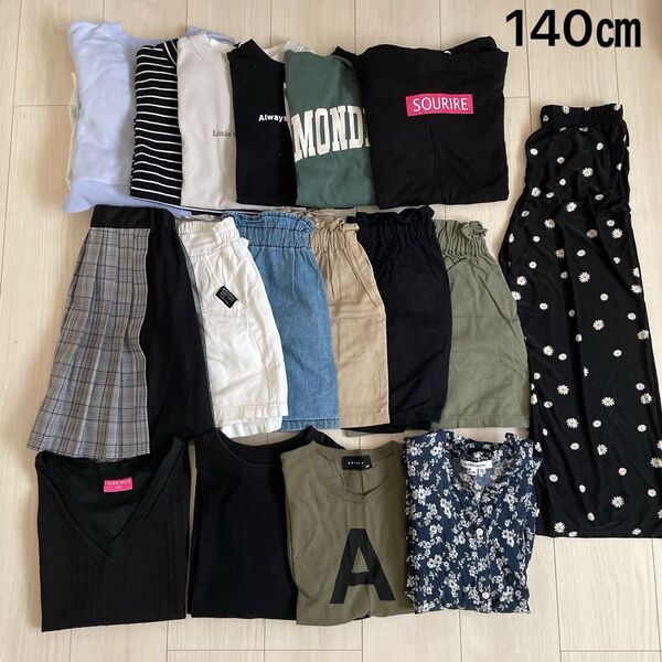 140㎝ 半袖Tシャツ ショートパンツ ワンピース