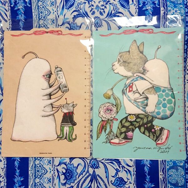 完売品 手帳用下敷き 2枚セット ひとつめちゃん ギュスターヴくん ボリス ニャンコ アノマロ 下じき ヒグチユウコ ボリス雑貨店
