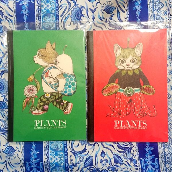 ヒグチユウコ 植物展 plants ノート セット ギュスターヴくん ひとつめちゃん ボリス 2冊セット 赤 緑 ボリス雑貨店