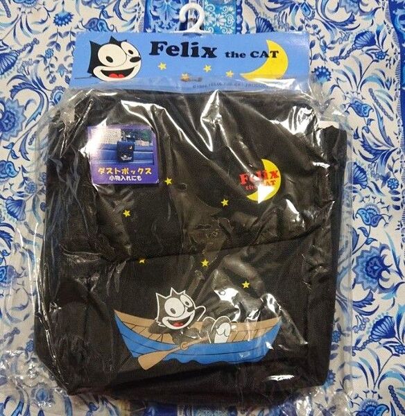 未開封 Felix the CAT フィリックス 小物入れ 布製ダストボックス ダストポーチ 当時物 昭和レトロ ミニバッグ