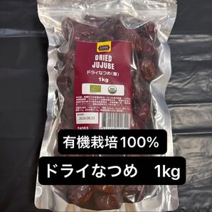 有機栽培100% 無添加・無農薬 乾燥なつめ 1kg