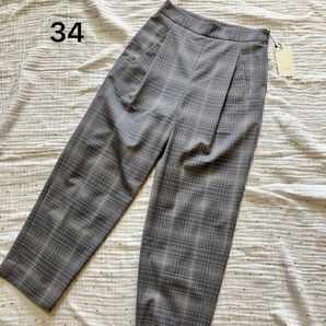 DES PRES デプレ サマーウール タックパンツ 34 グレー