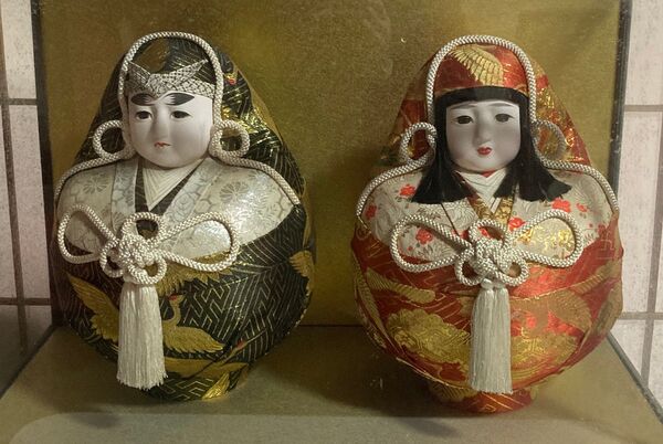 最終お値下げ!昭和レトロ 伝統品 高級 愛媛松山の姫だるま 日本人形 民芸品