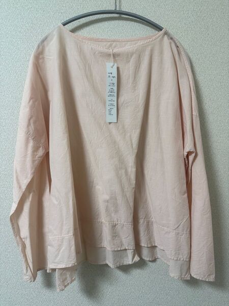 r ein ライン 切替L/S tops size 2 pink 美品 試着のみ インスタ作家 新作 ブラウス 長袖 カットソー