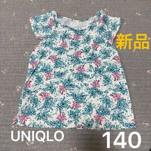 新品未使用 ユニクロ UNIQLO ポール&ジョー カットソー Tシャツ 140 半袖 トップス