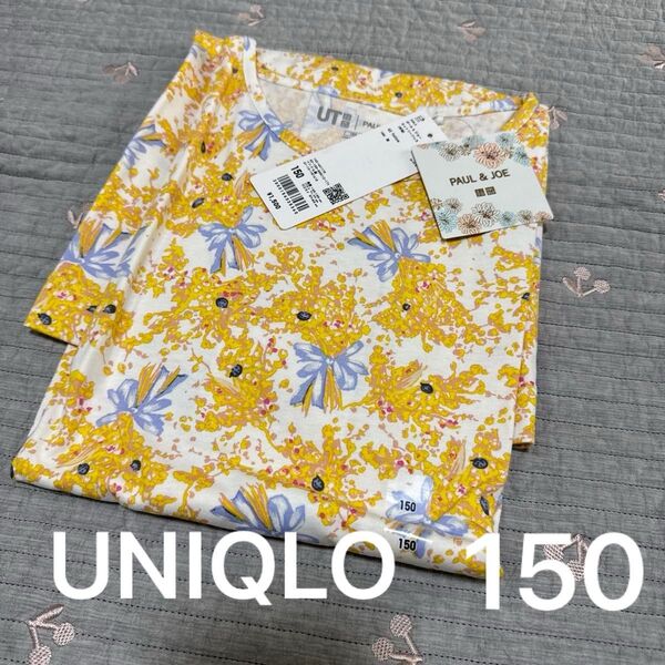 新品未使用 UNIQLO ポール&ジョー 花柄 ワンピース 150 カットソードレス