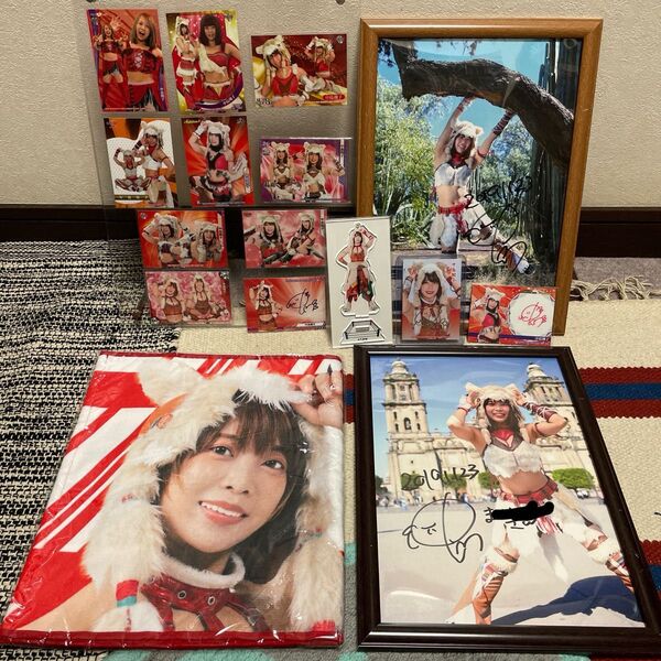 東京女子プロレス 中島翔子 限定ポートレート タオル アクリルスタンド トレーディングカード 直筆サイン入り DDT スターダム