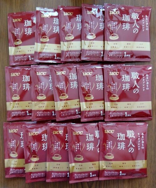 15赤 【匿名発送】 UCC 上島珈琲 ドリップコーヒー コーヒー 職人の珈琲