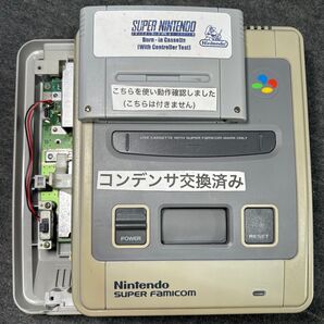 No.849【コンデンサ交換済み】スーパーファミコン SFC 本体のみ スーファミ メンテ清掃済み