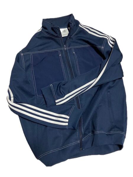 【大特価】【超美品レアサイズ】アディダス オリジナルス ステッチジャージ 2XL ネイビー