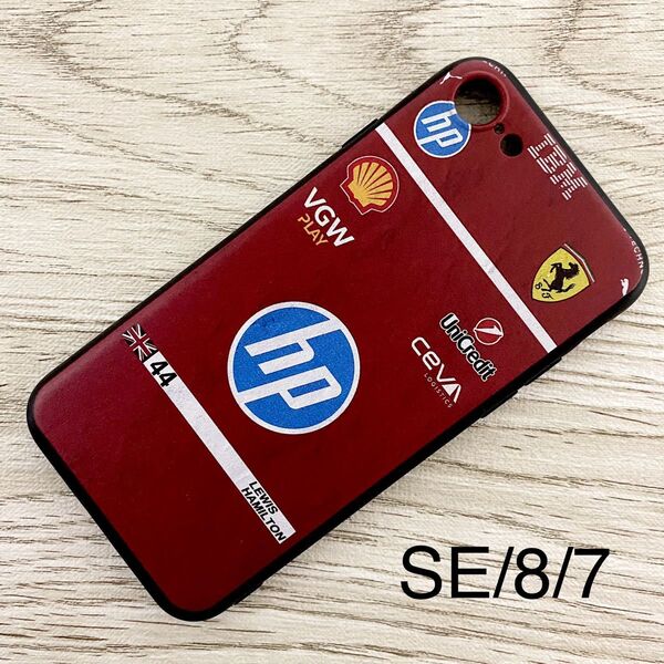 ルイス・ハミルトン レーシング スーツ iPhone 8 / 7 / SE ケース F1 フェラーリ