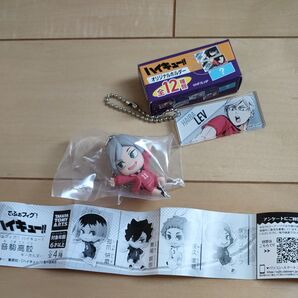 新品 ハイキュー★キーホルダー2種セット★でふぉフィグ! 灰羽リエーフ ハイチュウオリジナルキーホルダー