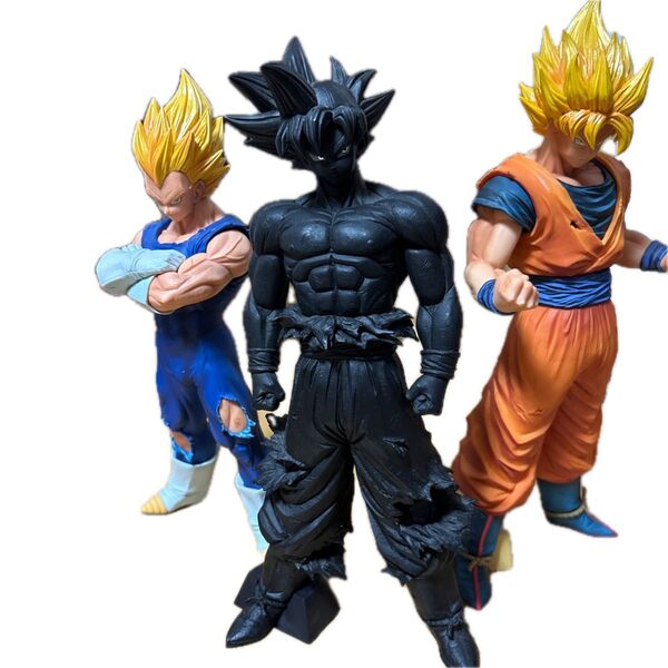 ドラゴンボール グランディスタ 身勝手BLACK version、ベジータ、スーパーサイヤ人孫悟空 3体まとめ売り