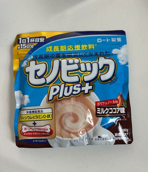 ロート製薬 セノビックPlus ミルクココア味 180g 成長期応援飲料