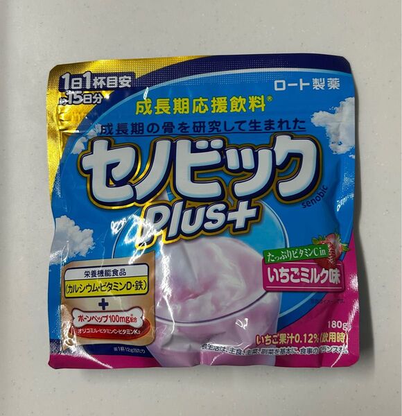 ロート製薬 セノビックPlus いちごミルク味 180グラム