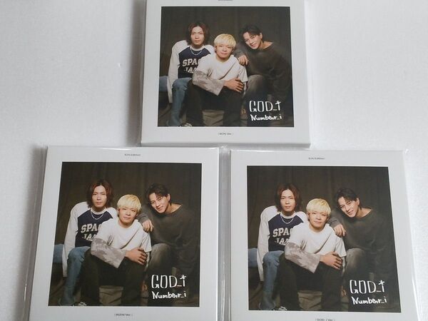 GOD_i【FC限定3枚セット】 BON Ver./INZM Ver./GOD_i Ver. Number_i チャーム付