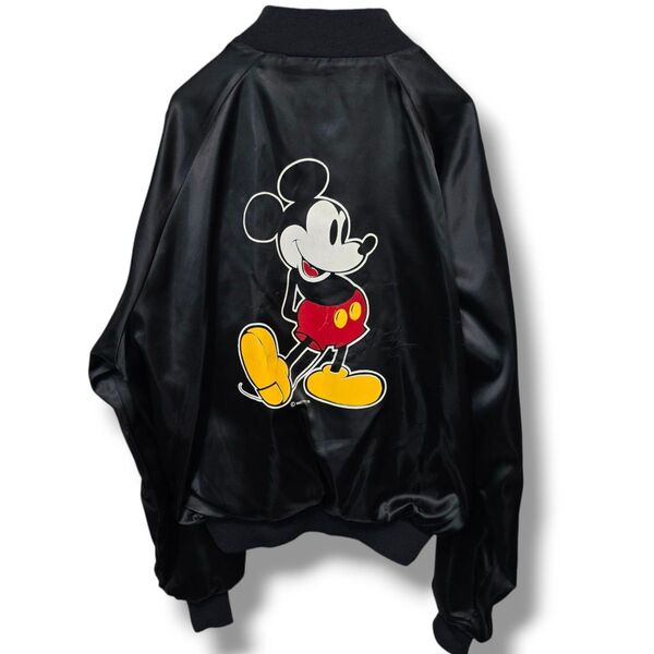 Disney Vintage Chalk Line ミッキー ディズニー ナイロン ブルゾン XL USA製 80s 90s