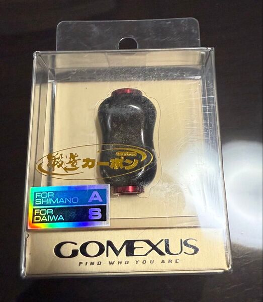 ゴメクサス F22 鍛造カーボン製ハンドルノブ 軽量 ダイワ (Daiwa) タイプ S シマノ (Shimano) タイプ A
