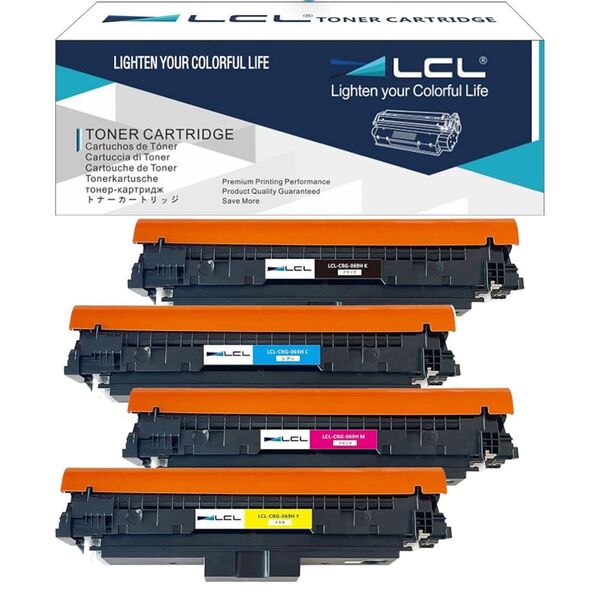 LCL Canon用 キャノン用 CRG-069H 互換トナーカートリッジ (4色セット ブラック シアン マゼンタ イエロー)