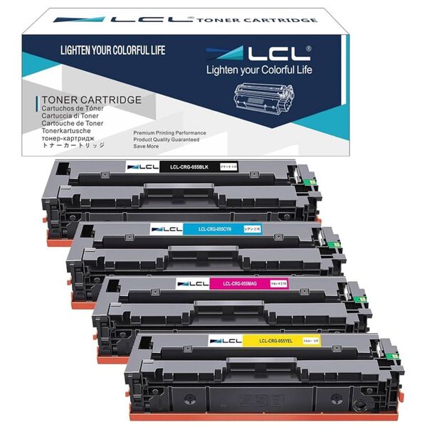 LCL CRG-055 互換トナーカートリッジ Canon用 キャノン用 4色セット